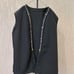 Dark gray hooded military jacket