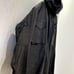 Dark gray hooded military jacket