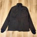 Dark gray hooded military jacket