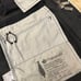 Dark gray hooded military jacket