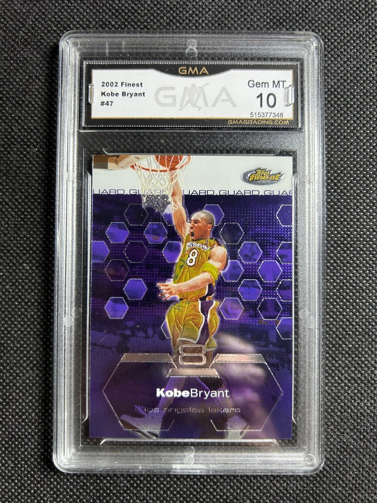 Kobe Bryant 2002-03 Topps Finest #47 GMA 10 Los Angeles Lakers