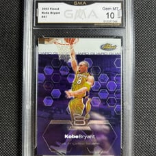 Kobe Bryant 2002-03 Topps Finest #47 GMA 10 Los Angeles Lakers
