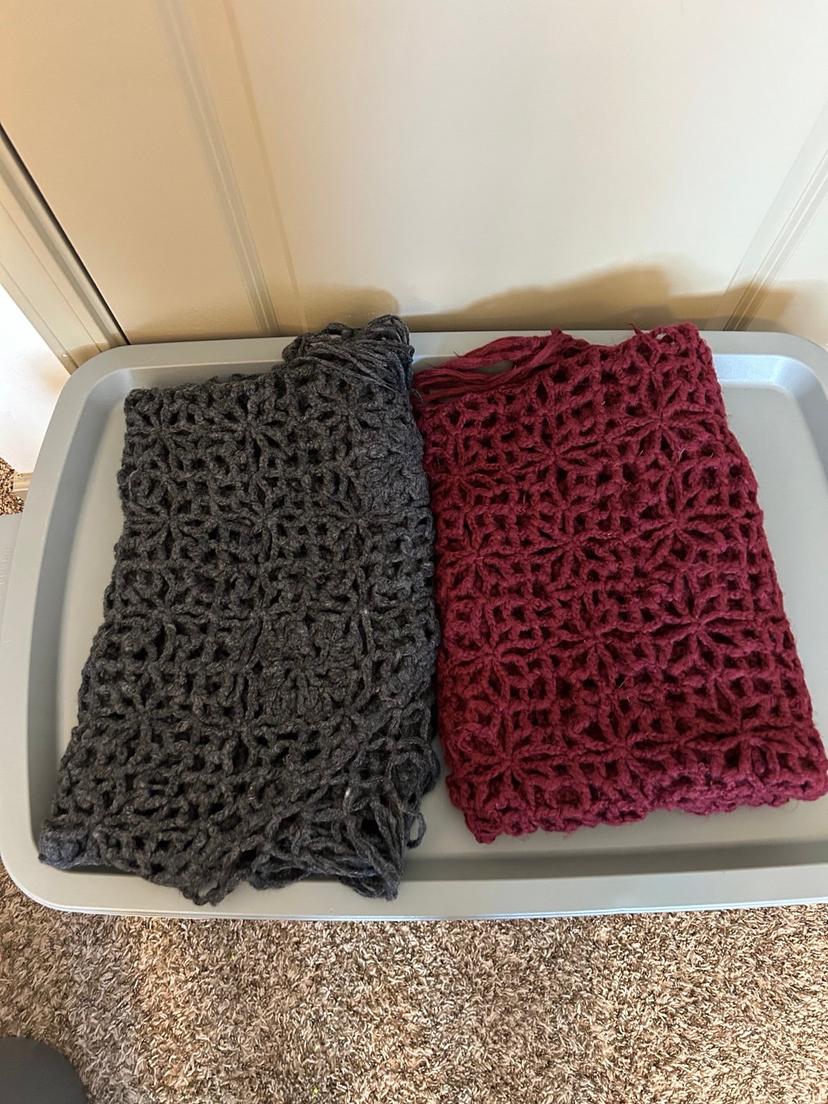 Knit shawl/scarf bundle