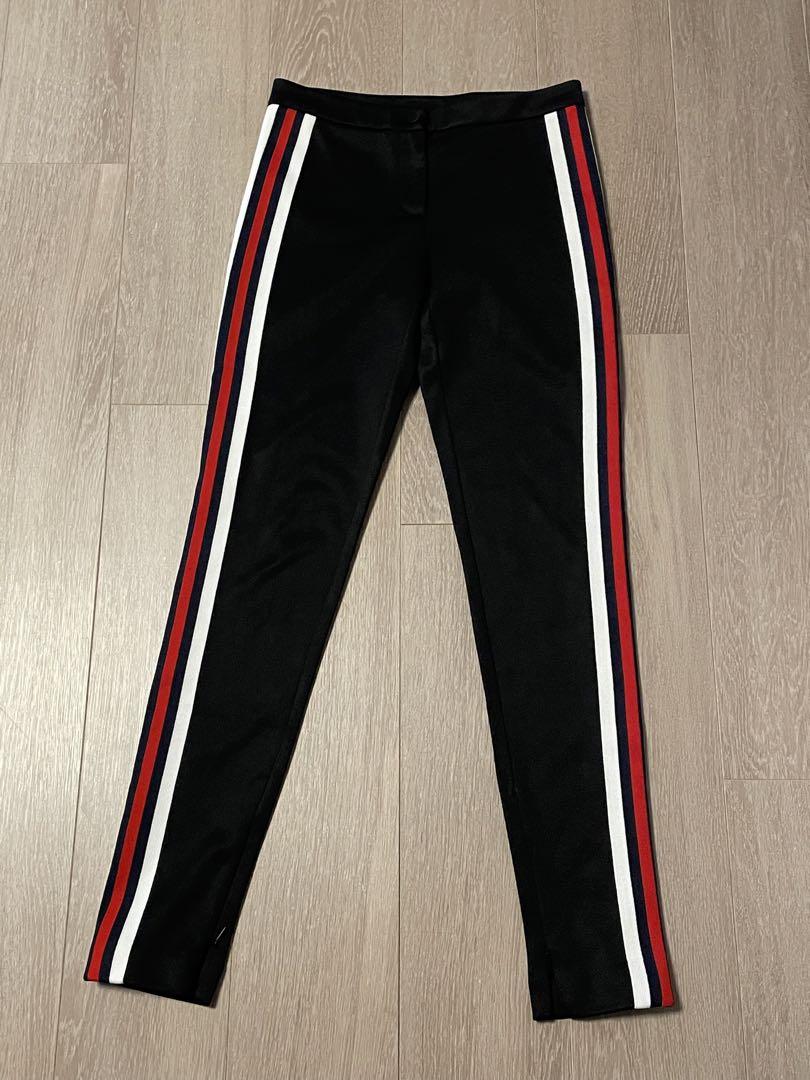 Gucci Stripe Jogger Pants Black Red White Brand New
