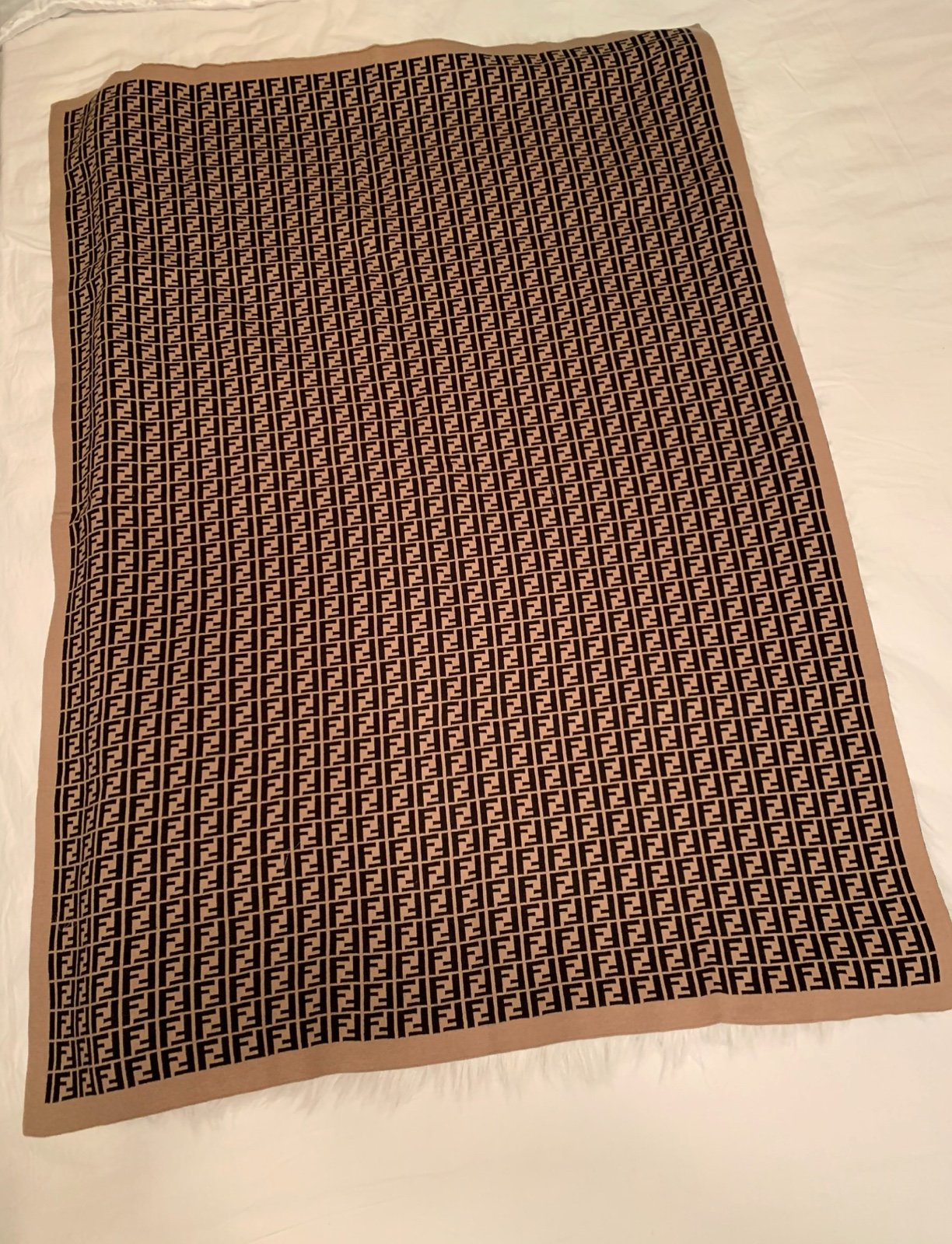 Fendi Vintage Baby Blanket