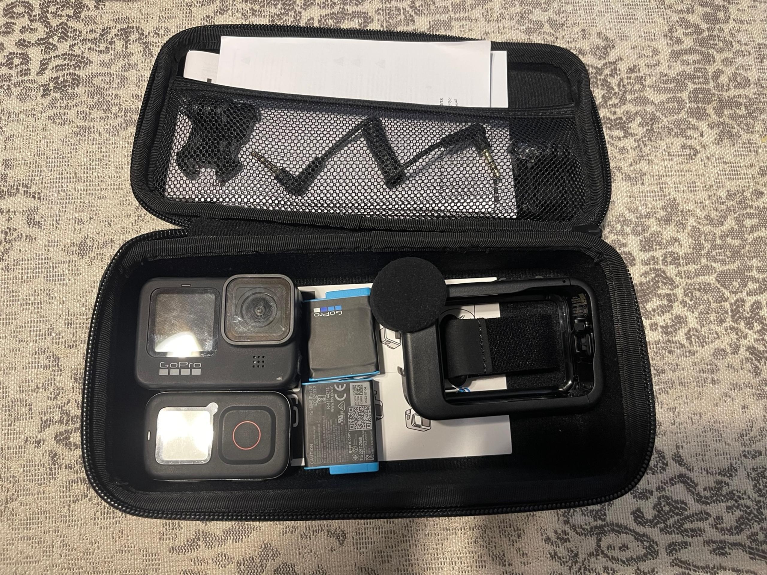 GoPro Hero 9 Black Bundle: Camera + Case + Battery + Media Mod + Remote
