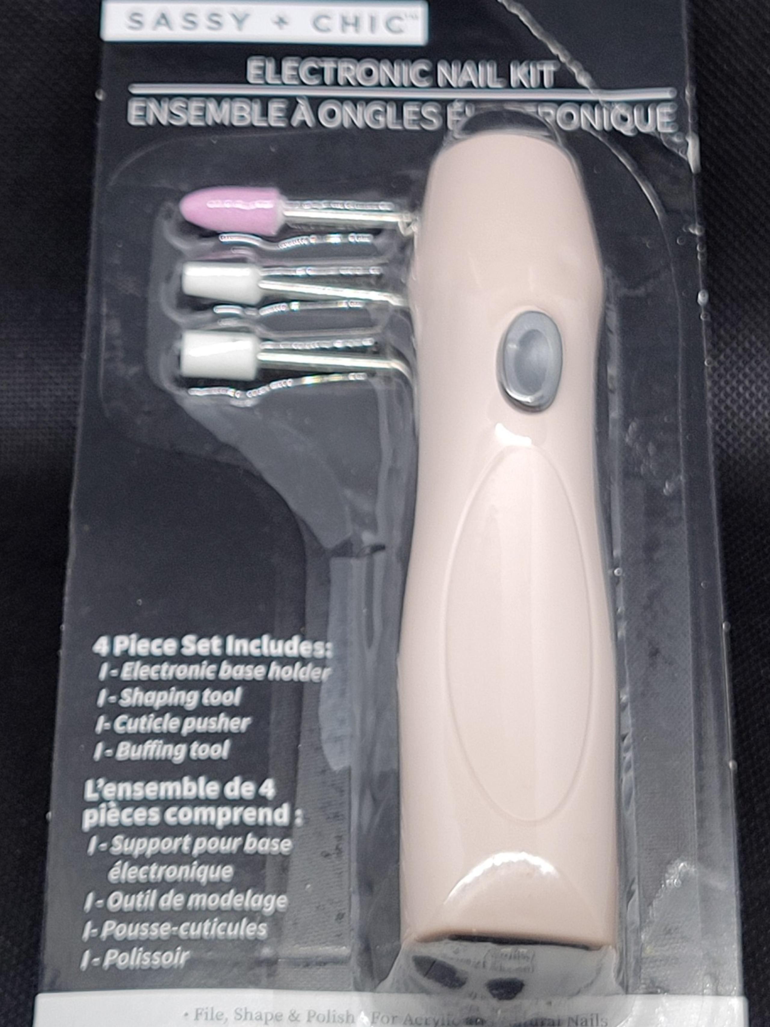 Sassy + Chic Electronic Nail Kit 4 Pc