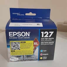 EPSON XXL EXTRA HIGH YIELD 127 TRI-COLOR 3-COLOR CARTRIDGES NEW SEALED 50% MORE