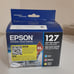 EPSON XXL EXTRA HIGH YIELD 127 TRI-COLOR 3-COLOR CARTRIDGES NEW SEALED 50% MORE