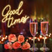 Good Times Neon Sign, Happy Place Neon Signs for Wall Decor, Dimmable Wall Signs