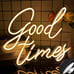 Good Times Neon Sign, Happy Place Neon Signs for Wall Decor, Dimmable Wall Signs