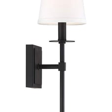 Savoy House 11 Monroe 1-Light Sconce in a Matte Black Finish with a