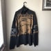 Vintage Avirex Big Bird Wool Turtle Neck Long Sleeve Mens Size XL Brown Khaki