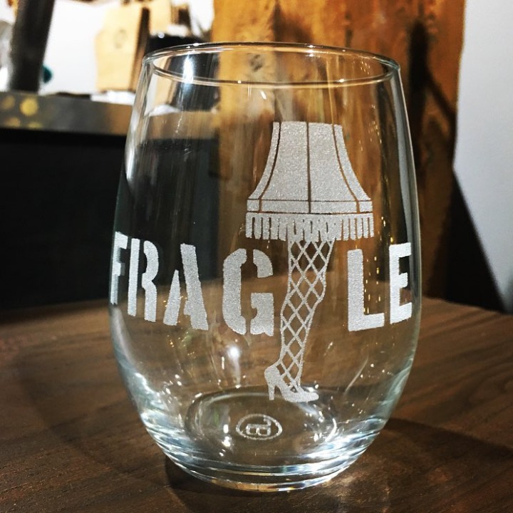 Leg Lamp Stemless Set of 2