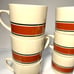 VTG 70's Kun-Lun Tea Cups & Saucer Set - 8 Count