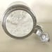 Glass beer stein with pewter lid