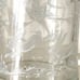 Glass beer stein with pewter lid