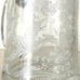 Glass beer stein with pewter lid