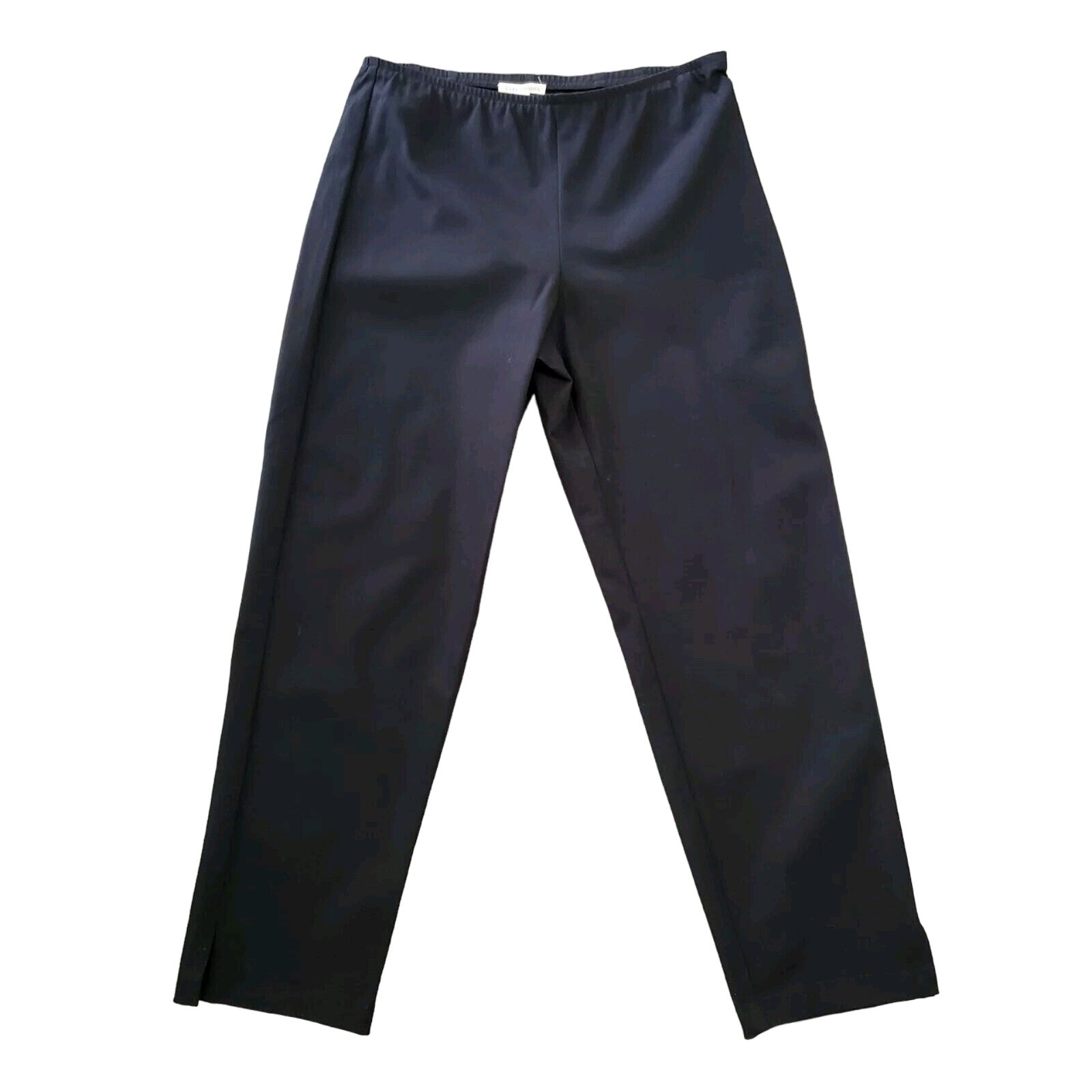 Eileen Fisher NW0T Sz 8 Black Pants Soft Viscose Skinny Jeans Zip Front 1177