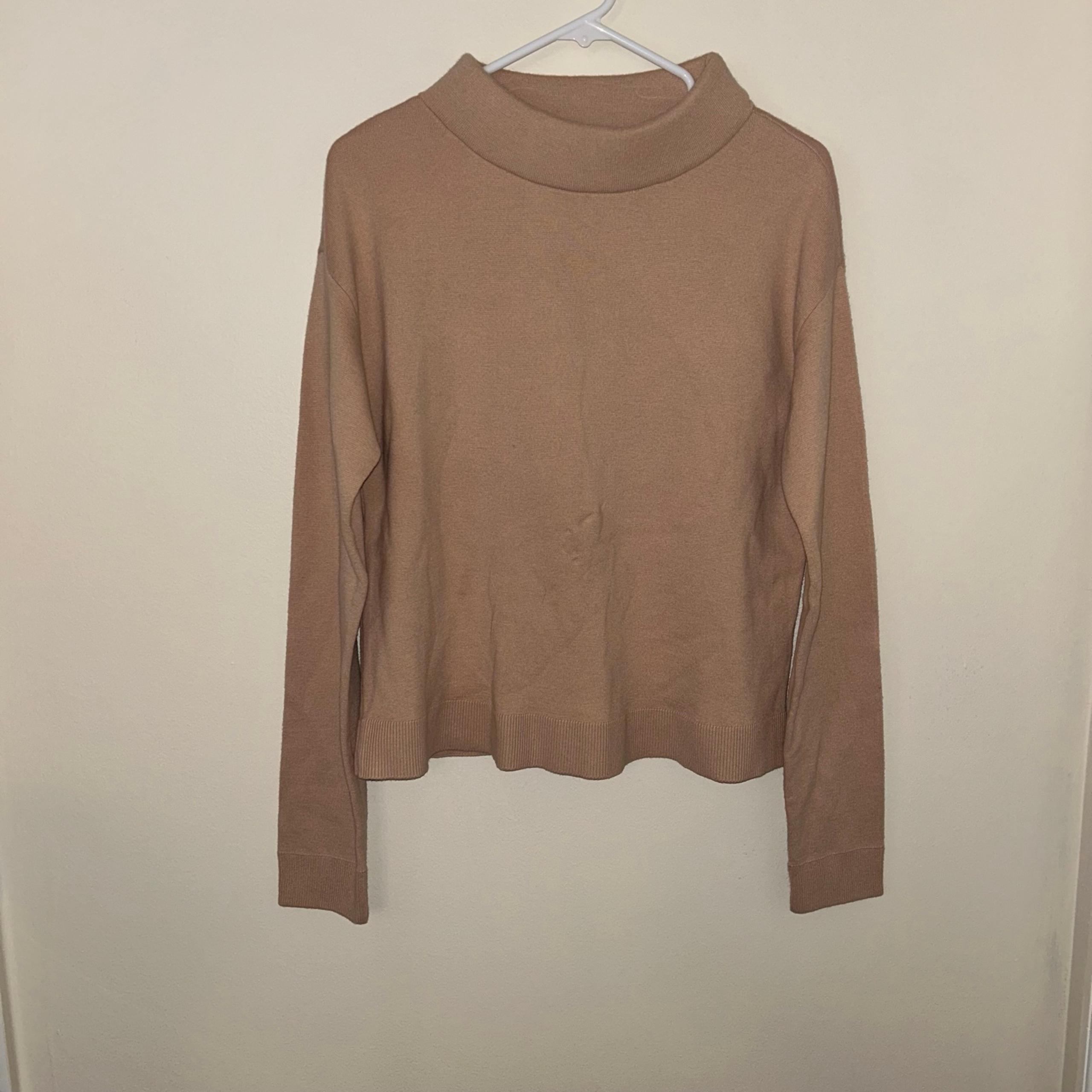 & Other Stories Mock Neck Wool Blend Sweater