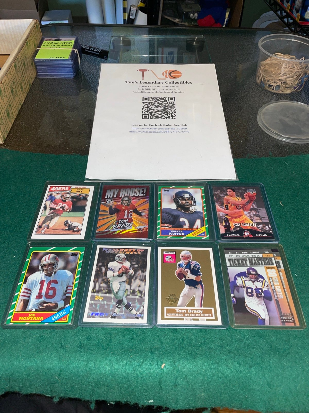 Lot of (8) NFL Hall-of-Famers’ Football Cards