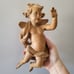 Vtg GG Lang Sel Erben Oberammergau German Hand-Carved Wooden Cherub Angel 10