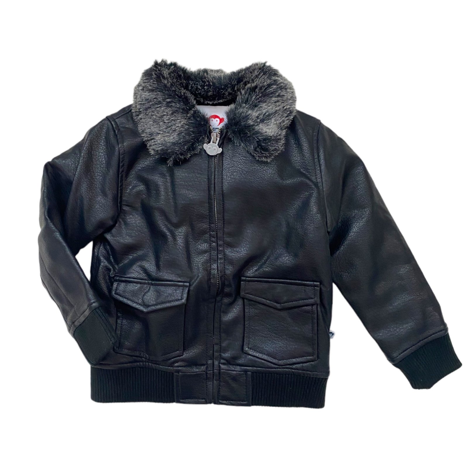 Appaman Faux Leather Bomber Jacket