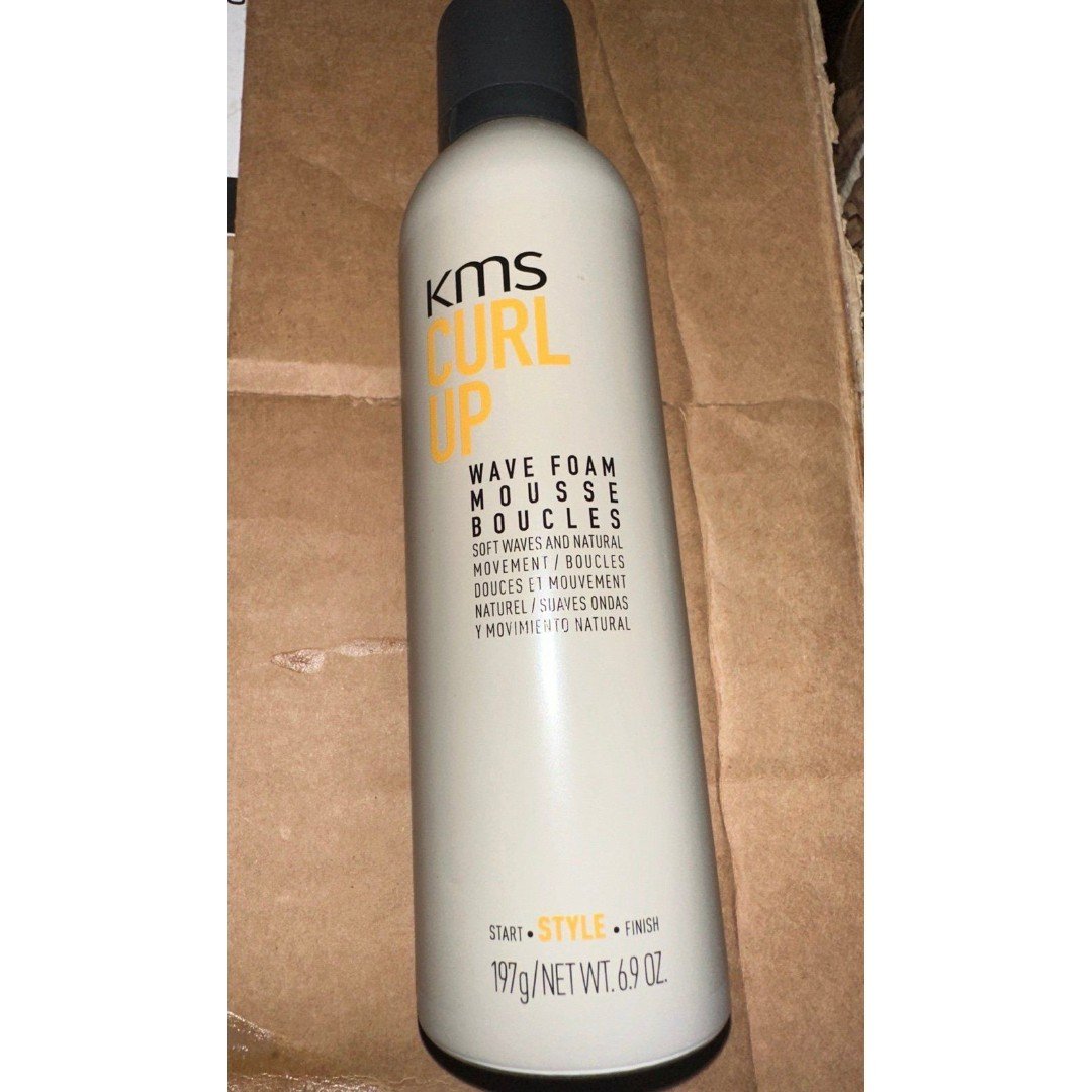kms Curl Up wave foam hair care