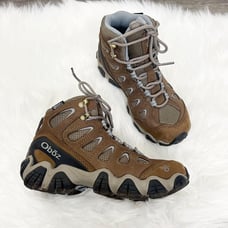 Oboz Brown Mid B Dry Waterproof Hiking Outdoor Shoes Womens 6