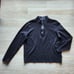 Hugo Boss Piceno Quarter Zip Henley Sweater Pullover Long Sleeve Black Men's XL