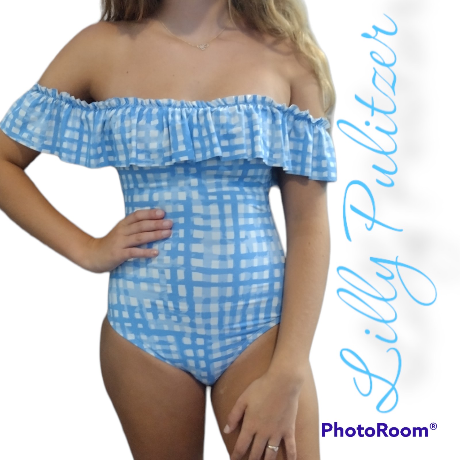 Lilly Pulitzer Fiesta 2 One Piece Swimsuit plaid
