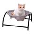 POOCH-LABS Gray Iron Frame Pet Hammock (43x43x24 CM)