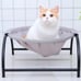 POOCH-LABS Gray Iron Frame Pet Hammock (43x43x24 CM)