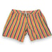 Mr Turk Swim Trunks Shorts Men’s 32 Orange Pink Striped Polyamide Bathing Suit