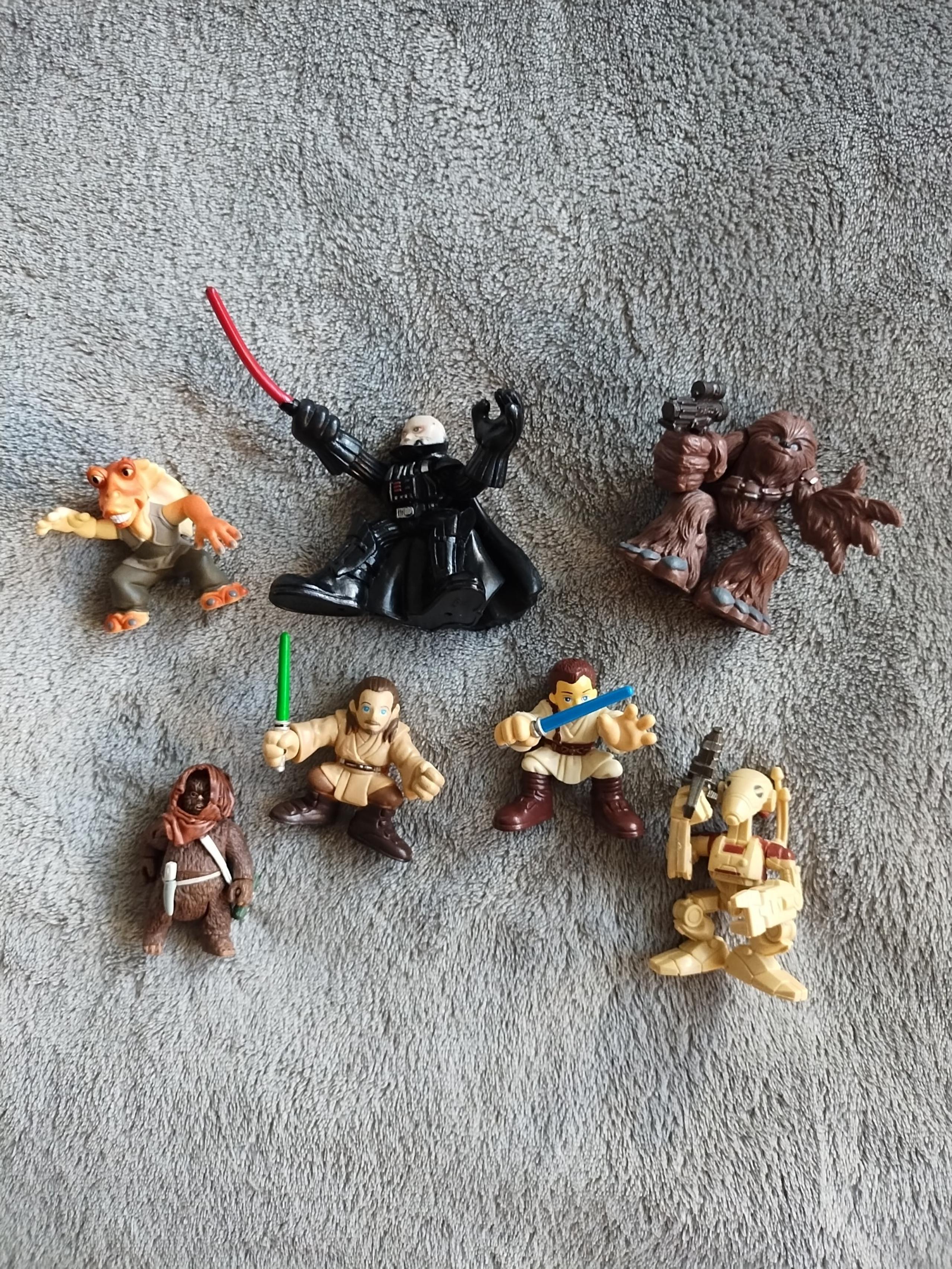 Star Wars Lot of 7 Playskool Mini Vinyl Action Figures