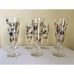 Vintage Libbey Pilsner Beer Glasses Barware 10 oz Coins Black Gold Lot of 7