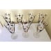 Vintage Libbey Pilsner Beer Glasses Barware 10 oz Coins Black Gold Lot of 7