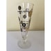 Vintage Libbey Pilsner Beer Glasses Barware 10 oz Coins Black Gold Lot of 7