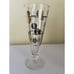 Vintage Libbey Pilsner Beer Glasses Barware 10 oz Coins Black Gold Lot of 7