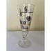 Vintage Libbey Pilsner Beer Glasses Barware 10 oz Coins Black Gold Lot of 7