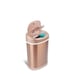 Smart Touchless Motion Sensor Trash Can Oval 3.9 Gallon Gold For Home or Office