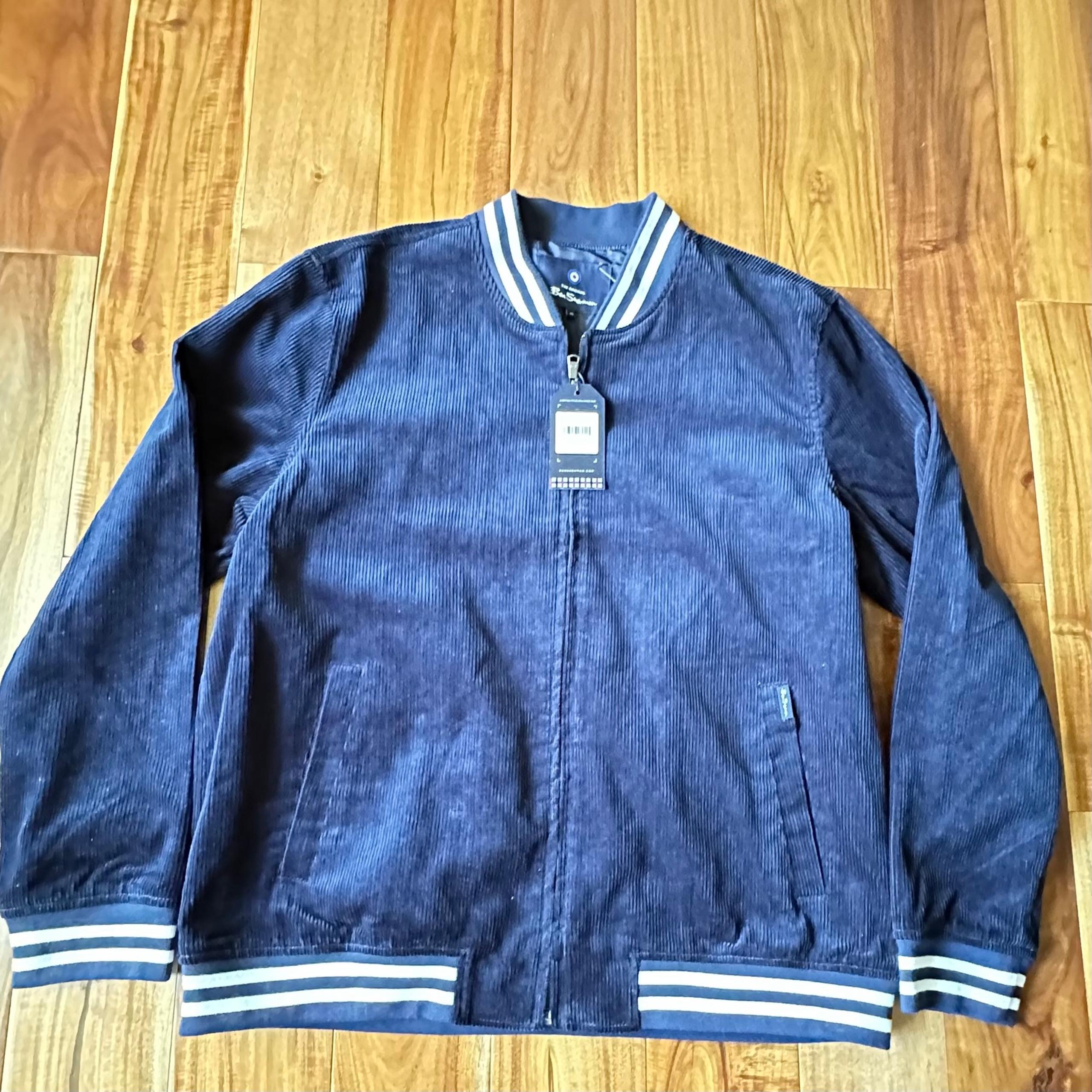 Ben Sherman Navy Blazer Corduroy Jacket Sz XL Mens New