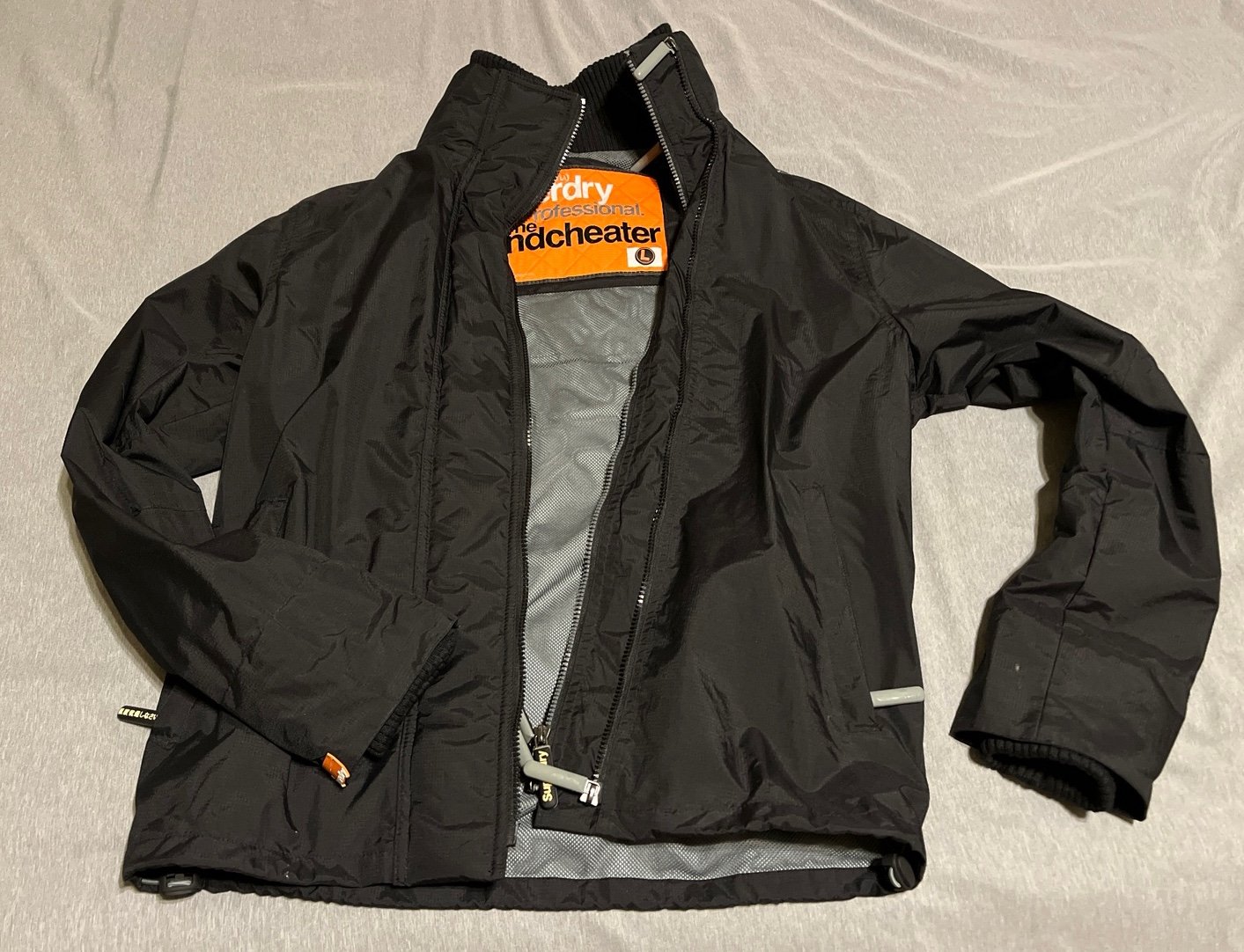 Superdry windcheater jacket men’s large black