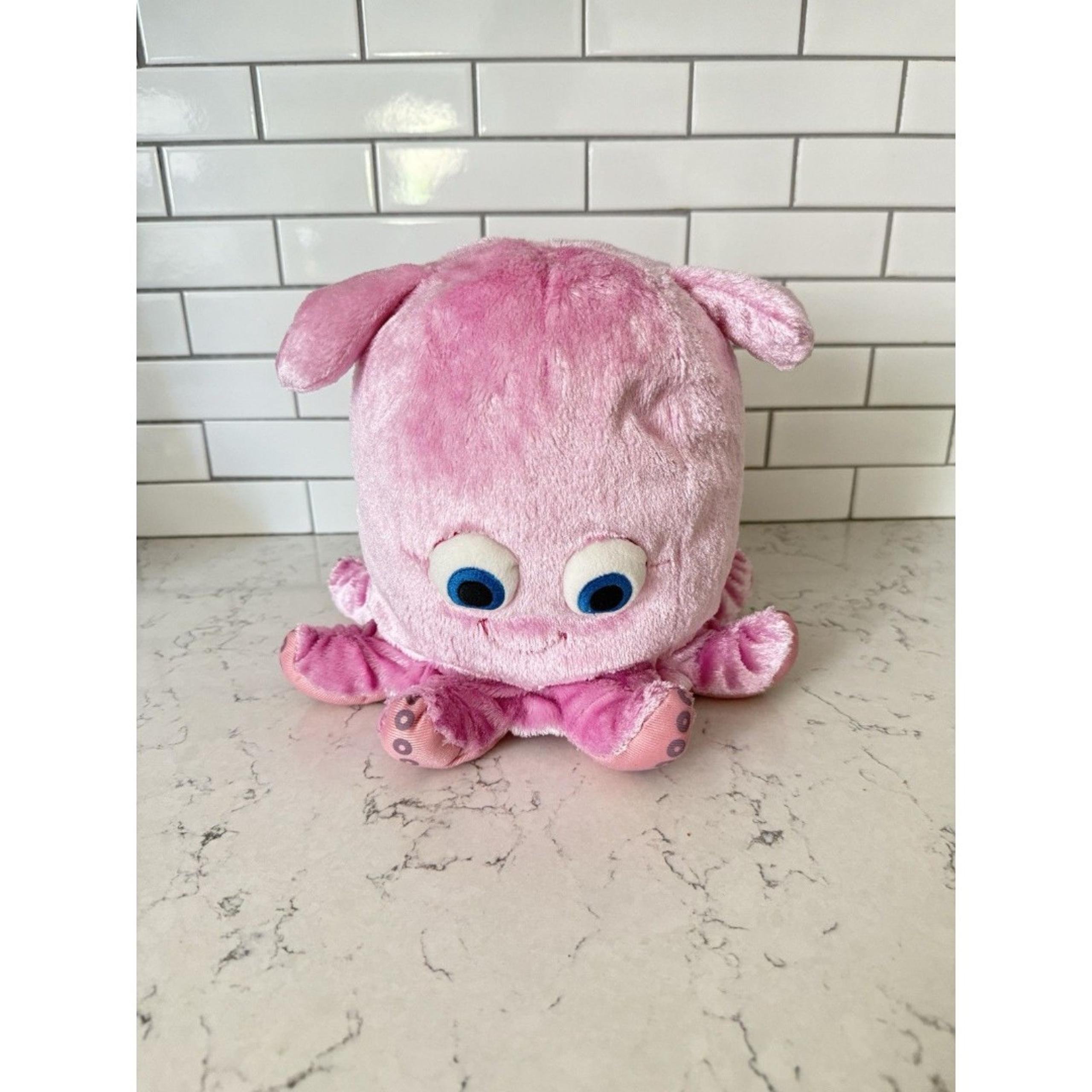 Disney Store Finding Nemo SOFT PINK PEARL OCTOPUS Plush STUFFED ANIMAL Toy