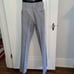 Vtg 70s brown, gray & tan patterned double knit pants