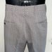 Vtg 70s brown, gray & tan patterned double knit pants