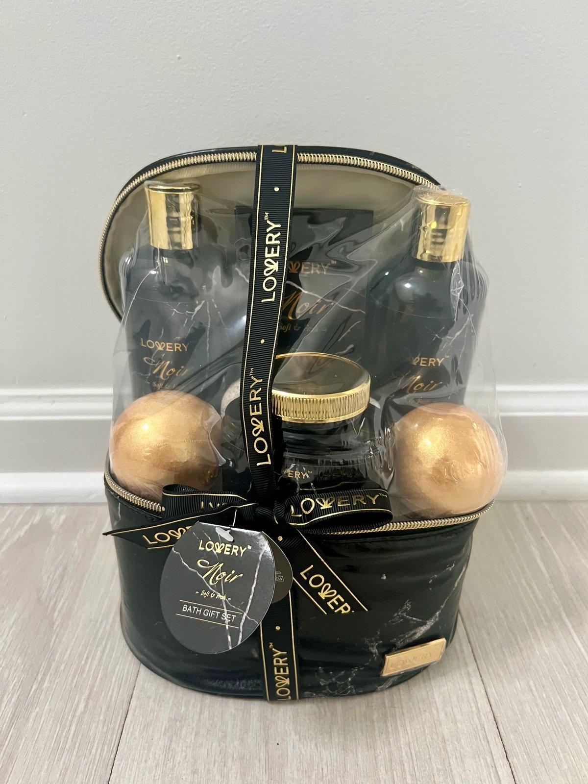 Luxe Jasmine Noir Home Spa Kit - 7Pc Body Care Set