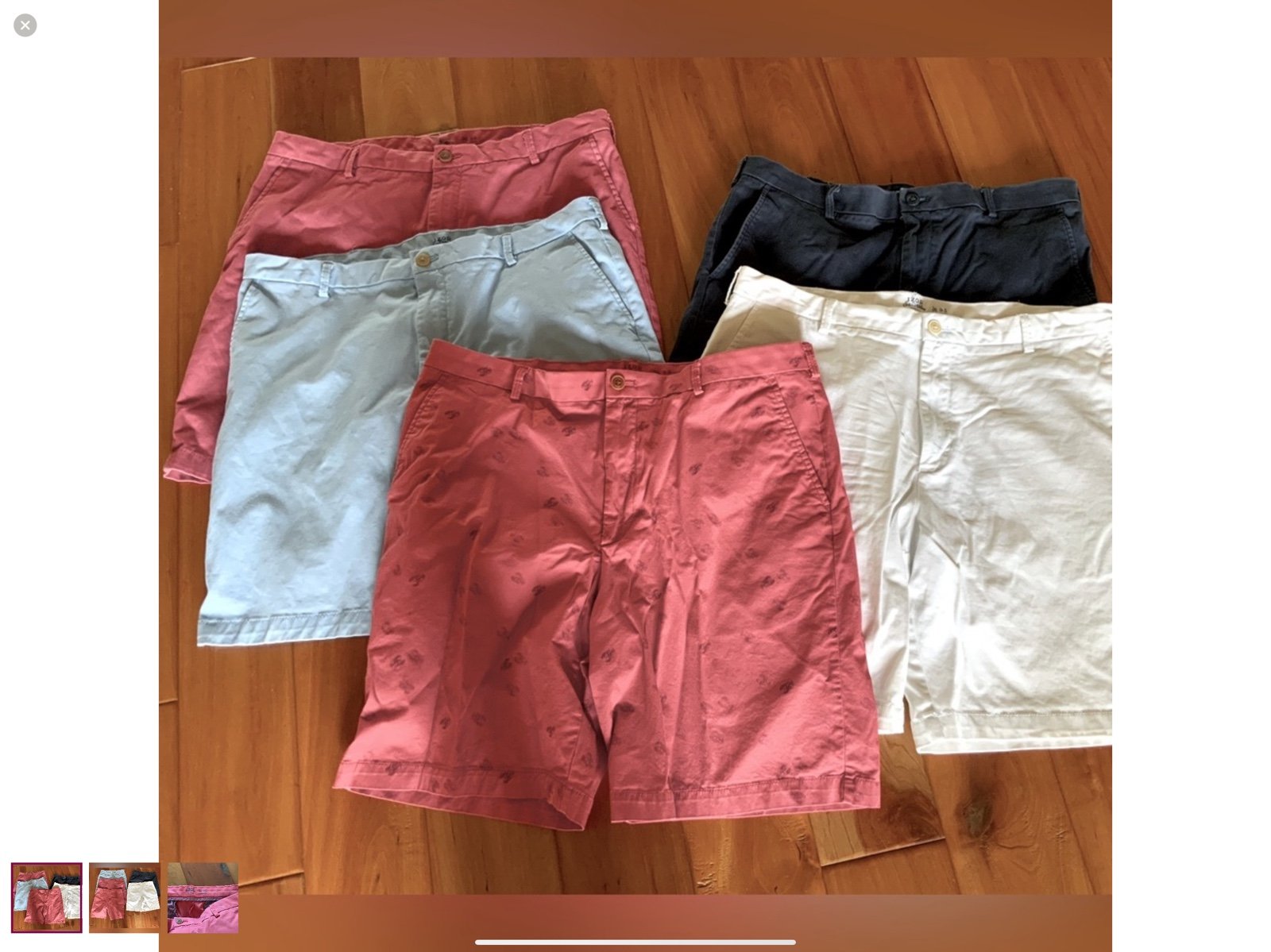 Izod Saltwater stretch Shorts set of 5 size 36