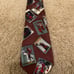Michael Jordan Bugatchi Uomo Necktie Chicago Bulls #23 Red 100% Silk