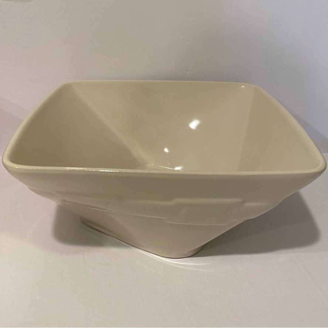 Longaberger Woven Traditions Heirloom Ivory Large Twisted Dish Bowl